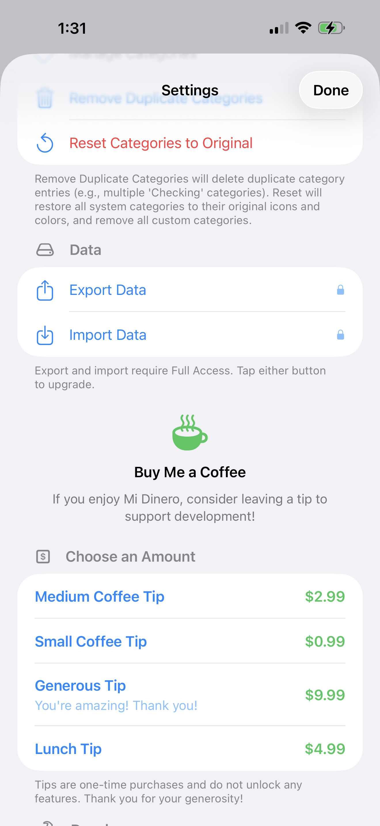 Mi Dinero Dashboard