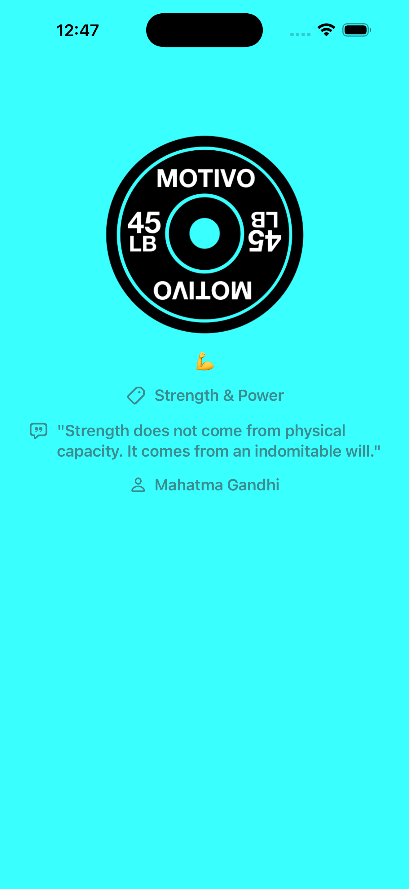 MiMotivo Start Up Screen